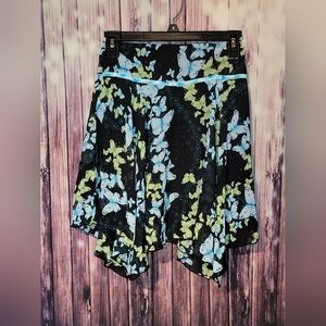 joey B Girls Butterfly Skirt - Size 8 - Blue/Green/Black with Sequins - GUC